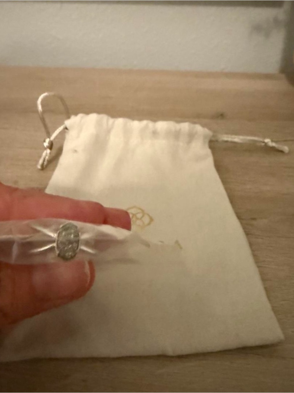 Kendra Scott Silver Double Band Ring with Knot Detail